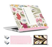 TWOLSKOO Compatibile con MacBook Pro 14" Case M5 2026 2025-2021 Release M4 M3 M2 M1 Pro/Max, guscio rigido in plastica e copertura per tastiera e adattatore USB C a USB e pellicola schermo, libro di