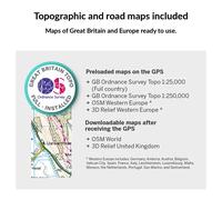 Twonav Ciclocomputer Terra 64 Gb + Great Britain Topo Ordnance Survey 1:25.000 Multicolor