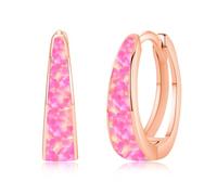 Twoowl Orecchini da donna, in argento sterling 925, ipoallergenici, placcati in oro rosa, orecchini a cerchio cartilagineo, idea regalo per ragazze per la festa della mamma