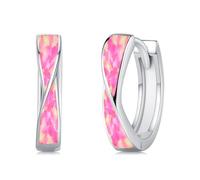 Twoowl Orecchini in argento sterling 925 con opale, idea regalo per donne e ragazze