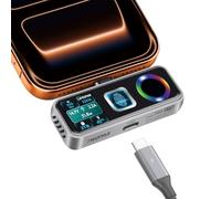 TWOPAN SSD MagSafe da 2 TB con impronte digitali per iPhone 15/16/17, memoria esterna registra direttamente ProRes 4K 60 fps, trasferimento ultra veloce 1050 MB/s, ricarica PD, occhiali AR, per iPhone