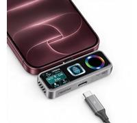 TWOPAN SSD Magsafe Pro da 2 TB, impronte digitali, ventola di | Supporta video ProRes 4K 60fps, per iPhone 18/17/16 Pro/Pro Max, occhiali AR, porta USB-C per ricarica PD3.0 40 W, DP 1.4...