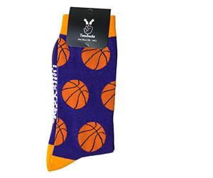 TwoSocks Calze da calcio Uomo & donna calze divertenti e divertenti come un regalo, cotone, taglia unica (pallacanestro)