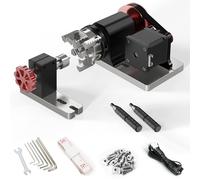 Twotrees Asse di rotazione a 360° per TTC450 PRO e CNC, 4° asse dell'asse di rotazione CNC, quarto asse per incisione laser appositamente progettato per l'artigianato, foraggio rotativo per