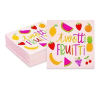Twotti Frutti tovaglioli di carta, decorazioni per il secondo compleanno per ragazze (12,7 cm, 50 pezzi)