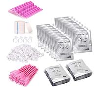 TwoWin Extension Extension Per Ciglia Lash Under Eye Pads Patch Per L'estensione Dell'occhio Con 100 Paia Di Patch Per Occhi, 100 Sie Pennelli Per Ciglia, 100 Occhi Per Estensione Occhi PCS