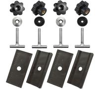 Twowinds - Vite Fissaggio Carico Rotaia 7h5883084c Compatibile con VW T5 T6 Multivan Transporter California - Fissaggio Mobili Frigo Potty - Supporto Protezione Rotaia (4 set di viti, 4 supporti)