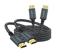 Twozoh 2 Pezzi Cavo HDMI 4K 1M, Nylon Intrecciato a HDMI Supporto 18Gbps 3D/4K a 60Hz/2160P/1080P