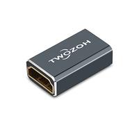 Twozoh Accoppiatore HDMI 8K (1-Pack), Adattatore HDMI 2.1 femmina a femmina, connettore HDMI femmina 48Gbps HDMI Extender Supporto 8K@60Hz, 4K@120Hz 1080p