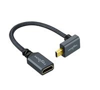 Twozoh Adattatore da micro HDMI a HDMI, in nylon intrecciato, 90 m, supporta 4K a 60 Hz 1080p