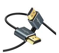 Twozoh Cavi HDMI Angolo verso Sinistro 90° Gradi 1M, Cavo HDMI Flessibile Supporto 3D/4K@60Hz