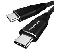 Twozoh Cavo 4K USB C 100W 1M (All-in-One), USB 3.2 Gen 2 X 2 20Gbps Trasferimento dati PD Ricarica rapida USB C 3.1 Tipo C 4K@60Hz Video Monitor Cavi
