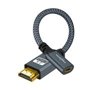 Twozoh Cavo Adattatore HDMI a Micro HDMI Femmina, Supporto 3D/4K 1080p (20CM)