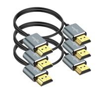 Twozoh Cavo HDMI 4K Ultra Sottile 2M 3 Pezzi, Flessibile Skinny HDMI 2.0 Cavi supporto 4K/60HZ 18gbps Laptop, Monitor, PS5, PS4, Xbox One, Fire TV