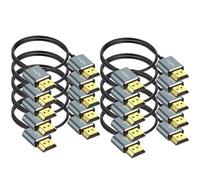 Twozoh Cavo HDMI Sottile 4K da 1M 10 Pezzi,Flessibile Skinny HDMI 2.0 Cavi supporto 4K/60Hz, 18gbps, Laptop, Monitor, PS5, PS4, Xbox One, Fire TV