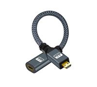 Twozoh Micro HDMI Maschio a Femmina cavo adattatore, Micro HDMI Maschio a Micro HDMI Femmina, Micro HDMI tipo D Maschio a Femmina cavo supporto 3D/4K 1080p 20CM