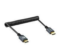 Twozoh Spirale Cavo HDMI a HDMI, Cavi HDMI maschio a Maschio Spirale Per TV stick 3D/4K 1080p UHD HDMI 4K 2.0 Prolunga HDMI 1,5M