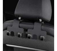 TWQBHSH 2 Ganci Doppi Gancio per Poggiatesta Auto, Compatibile con Mitsubishi Global Small Colt Mirage G4 Mirage, Multifunzionale in Pelle per Poggiatesta Auto,Black