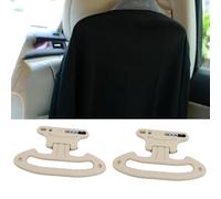 TWQBHSH Compatibile con Roewe RX5 eMAX RX9 Marvel X, 2 Pezzi Appendiabiti Auto Poggiatesta del Sedile Posteriore Dell'auto per Vestiti, Giacche,Beige