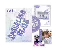 TWS - 1st Mini Album [Sparkling Blue] (LUCKY Ver.) Out Box + Photo Book + Sticker + CD-R + Polaroid + Nmae Tag + Photocard + 3 Extra Photocards