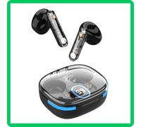 White Shark Auricolari Wireless Bluetooth v5.3 Custodia di Ricarica con Display