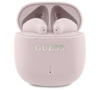 CG Mobile Guess Cuffie Bluetooth TWS + Dock Printed Classic Logo Rosa