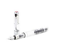 TWSBI Diamond 580 Clear,Pennino M,Penna Stilografica,Demonstrator,caricamento a stantuffo