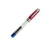 Twsbi Diamond 580 RBT Penna Stilografica, Trasparente, Blu/Rosso, M7446070 - M