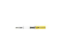 TWSBI Eco Penna Stilografica Trasparente Giallo, Pennino Acciaio EF, Caricamento a Stantuffo, 139 mm