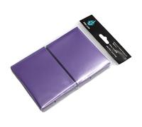 TWTCZOZ 100 Pezzi di Bustine Protettive per Carte Resistenti all'Usura, Porta Carte Satinato, Bustine per Carte da Gioco Professionali, Leggere E Robuste, Viola