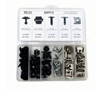 TWTCZOZ 60 Pezzi Kit di Clip per Auto Sicure | In Plastica, Assortimento di Clip per Sottomotore, Facili da Usare, Officina, ozzieri