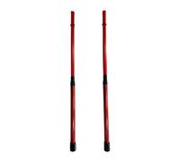 TWTCZOZ Bacchette Da Batteria Lunghe 40 Cm, Spazzole per Bambini, Ideali per Esibizioni Acustiche, Rosso