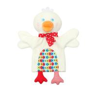 TWTCZOZ Burattino di Peluche Lavabile Asola per Appendere, Marionetta di Peluche, Dettagli Ricamati, Giocattolo, Genitori, Anatra