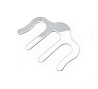 TWTCZOZ Clip per Spartiti in Metallo con Design Curvo E Superficie Liscia per Pagine E Note Musicali Fermaglio Sparito per Musicisti Accessorio per Strumenti Adatto per Lezioni, Argento, L
