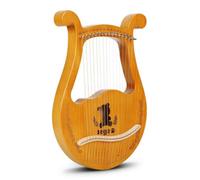 TWTCZOZ Corde Arpa Lira Strumento Musicale 19 Corde Risonanza Calda Dinamica Versatilità per Ensemble Estetica Raffinata Adatta per Spettacoli Performance, 16 Corde, Tipo A Scatola, Panda