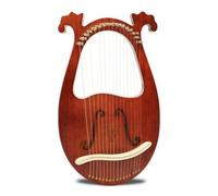 TWTCZOZ Corde Arpa Lira Strumento Musicale 19 Corde Risonanza Calda Dinamica Versatilità per Ensemble Estetica Raffinata Adatta per Spettacoli Performance, 16 Corde, Tipo A Scatola, Fiore