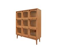 TWTCZOZ Credenza Scomparti Scomparti Stile Vintage Armietto Decorativo Mobile in Miniatura per Collezionisti, Diorama, Legno Di Ciliegio