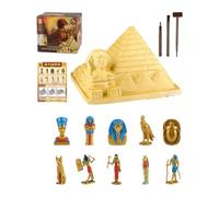 TWTCZOZ Gioco per La Costruzione di Piramidi con Attrezzi E Personaggi per Bambini dai 3 Anni in su.