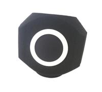 TWTCZOZ Microfono Copertura Antivento Spugna Isolamento Filtro Acustico Schermo Portatile per Registrazione Podcasting Canto Adatto a, Nero