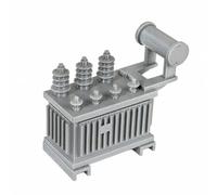 TWTCZOZ Modello di Stazione di Trasformazione Statica Modello Trasformatore in Plastica Facile da Fissare per Modellisti, Grigio