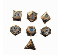 TWTCZOZ Multifacciale in con Design Fantasy E Numeri Leggibili per Giochi di Ruolo da Tavolo E Battaglie Strategiche con Amici Durante le Partite Serali ,