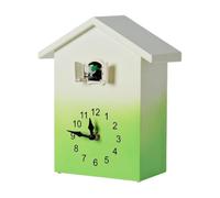 TWTCZOZ Orologio a cucù a Forma di Casa Robusto Orologio a cucù con Pendolo Silenzioso per Corridoio, Verde