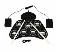 TWTCZOZ Pad Percussioni Elettroniche Silicone con Alimentazione USB E Ingresso Ausiliario per Allenamento Musicale E Divertimento Creativo