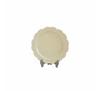 TWTCZOZ Piatto da Casa delle Bambole Stile retrò Accessorio Miniatura in Lega Perfetta Incisioni Raffinate E Design Artistico Ideale per Creare Scene, Marrone Chiaro, 36 5mm