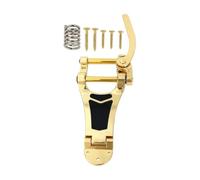 TWTCZOZ Ponte Tremolo con Cordiera Incernierata Controllabile Ponte con Braccio Integrato Resistente per Chitarristi, Liutai, Upgre Dello Strumento, Oro