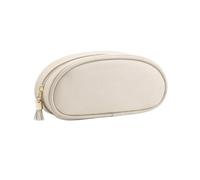 TWTCZOZ Portaocchiali in PU con Due Scomparti Compatto Astuccio Portaocchiali con Cerniera Leggero per Borsa a Mano, Cassetto Scrivania