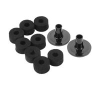 TWTCZOZ Set Da 10 Pezzi Comprendente Accessori per Piatti, Coperture per Batteria, Supporti per Piatti E Cuscinetti per Il Palco, Nero