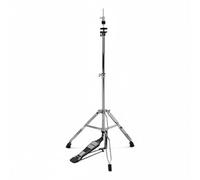 TWTCZOZ Supporto Hi Hat Batteria Supporto Piatti Asta Regolabile Treppiede Doppia Staffa Pedale Scorrevole Acciaio Inox Punti di Fissaggio Sicuri Stabilità