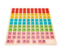 TWTCZOZ Tavola per Calcolo Aritmetico per Bambini con Blocchetti Colorati Rimovibili E Cassetto Integrato per Contare da 1 a 100 con Addizione Sottrazione