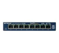 NETGEAR GS108GE switch di rete Non gestito Gigabit Ethernet (10/100/1000) Blu